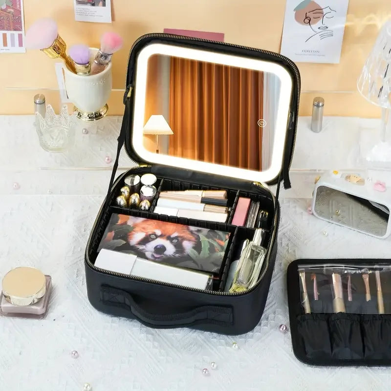 Trousse Maquillage LED Portable – Étanche et Rechargeable