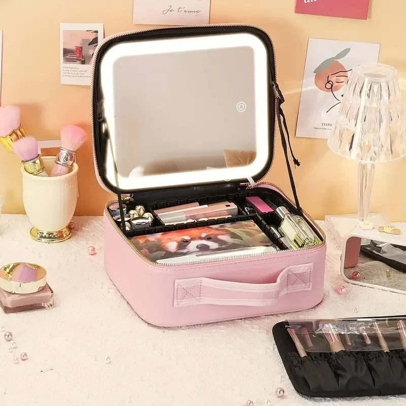 Trousse Maquillage LED Portable – Étanche et Rechargeable